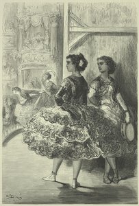 The Fandango at the Theatre San Fernando, Seville by Gustave Dore