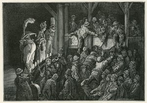 The Penny Gaff in Whitechapel by Gustave Dore