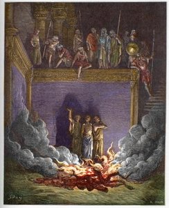 The Three Young Men in the Burning Furnace by Gustave Dore