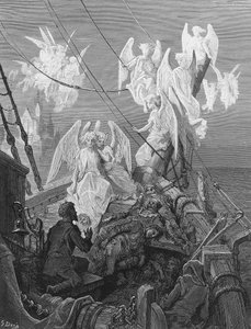 The mariner sees the band of angelic spirits, scene from 