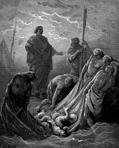 The Miraculous Draught of Fishes, 1866 by Gustave Dore