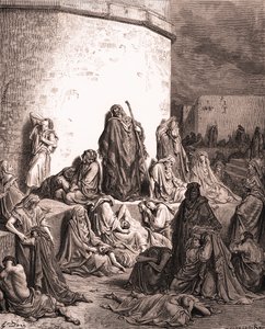 The People Mourn Over Jerusalem - Bible by Gustave Dore