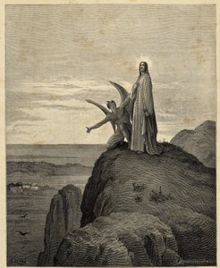 The Temptation of Christ (Illustration by Gustave Dore for the Bible) by Gustave Dore