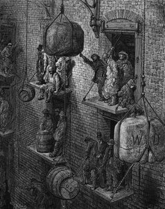 Victorian London warehouse