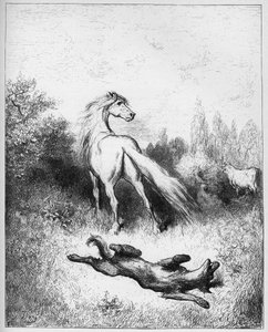 The Horse and the Wolf - from "Fables" by Jean de La Fontaine