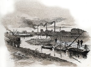 Ivry-sur-Seine, Timber Rafting on the Seine River