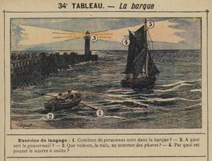 La barque by Gustave Fraipont