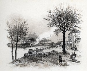 View of Ivry-sur-Seine by Gustave Fraipont
