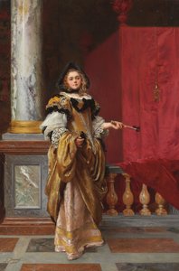Arriving at the Ball by Gustave Jacquet