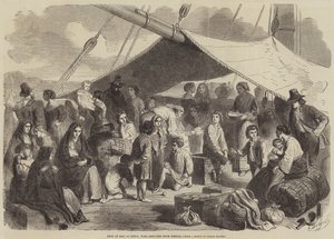 Deck of Ship at Ringo, with Refugees from Messina