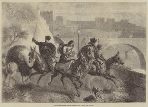 Gipsy Horsedealers Leaving Toledo by Gustave Janet