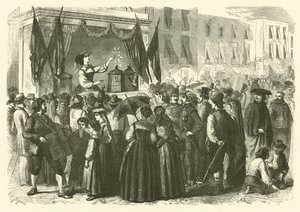 Using Birds to Predict the Winning Lottery Numbers, Naples (engraving) by Gustave Janet