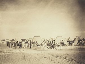 Artillery Encampment, Camp de Châlons, 1857 by Gustave Le Gray