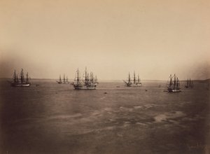 The French and English Fleets, Cherbourg, August 1858 by Gustave Le Gray