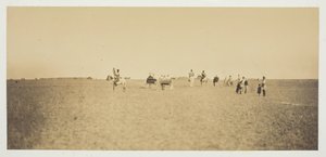 Untitled [Visitors Watching Military Manoeuvres] by Gustave Le Gray