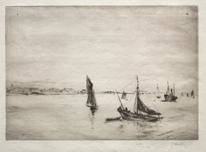 The Roadway of La Rochelle by Gustave Leheutre