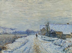 Snow Effect at Tournedos, 1899 by Gustave Loiseau