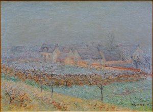 The Village in Spring – Seine Valley at Les Damps by Gustave Loiseau