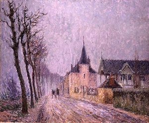Pothuis Quay, Pontoise by Gustave Loiseau