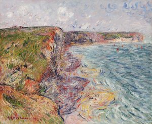 Sailboats near the Cliffs, Yport