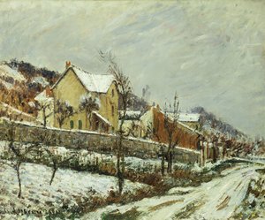 Village in the Snow by Gustave Loiseau