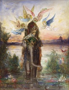 The Holy Elephant (Péri). 1882 by Gustave Moreau