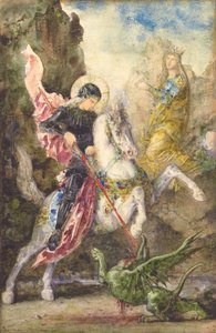 St. George and the Dragon by Gustave Moreau