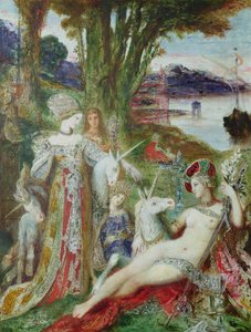 The Unicorns by Gustave Moreau