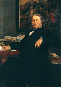 Portrait of the composer Karel Charles Miry 1823-1889, 1885