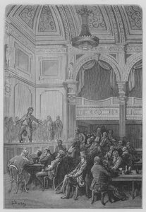 Cafe Concert by Gustave after Dore