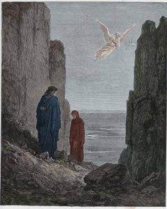 Purgatorio, Canto 19: The Poets Ascend to the Fifth Circle, Illustration from The Divine Comedy by Dante Alighieri, 1885
