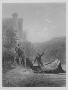 Torre and Lavaine Bid Farewell to the Body of Elaine