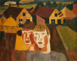 A Couple in a Village by Gustave de Smet