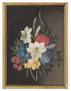 Still Life of Floral Bouquet by Gustavus Hamilton