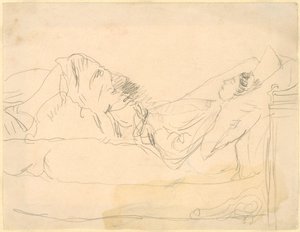 Girl Lying on a Bed by Gwen John
