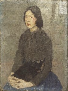Girl with Cat in Her Lap