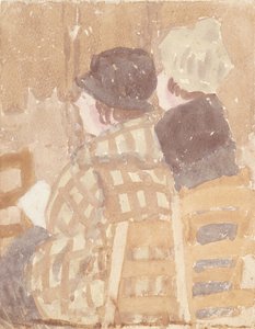 Two Women Seated in Church