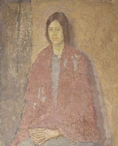 Young Woman in a Red Shawl, c.1912 by Gwen John