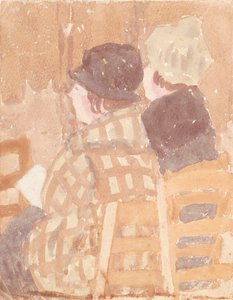Two Women Seated in Church