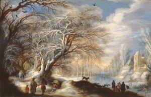 Skaters on a Canal