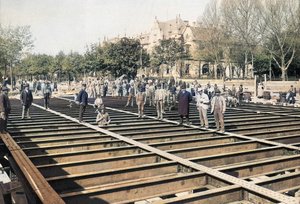 1896-17 Railway Arena Road Klösz György 2 (Colored) by György Klösz