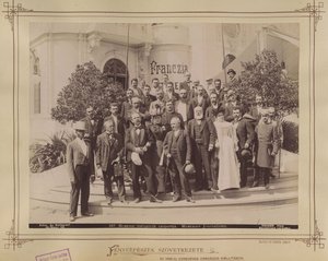 Millennium Exhibition, Journalists - Budapest by György Klösz