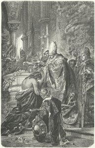 The baptism of Stephen I of Hungary by Gyula Benczúr