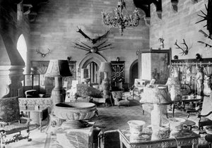 The Great Hall, Warwick Castle, 1924-1926 by HN King