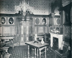 The Queens Private Audience Chamber at Windsor Castle, c1899 by HN King