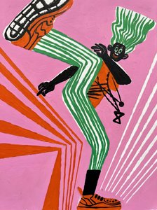 Energetic Striped Dance