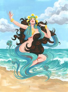 Goddess of the Waves by HUGO