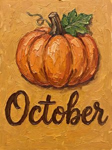 October Fall Pumpkin