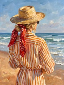 Straw Hat Beach Day