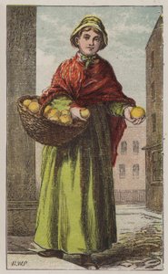 Orange girl by H.W. (after) Petherick